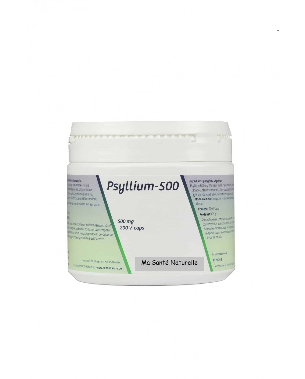 Psyllium 500 mg 200 V-capsules