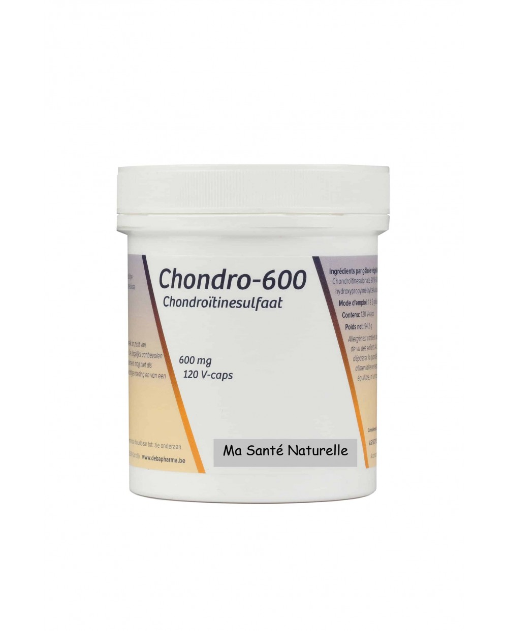 Chondro-600,sulfate de chondroïtine 99,9 % pur,120 capsules végétales