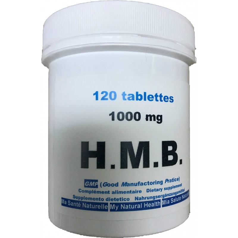 H.M.B. 1000 mg (hydroxy-methyl-butyrate) 120 tablets - Ma Santé Naturelle