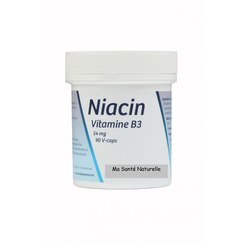 NIACIN 54 mg (Vit. B3 - zure vorm) 90 plantaardige capsules - Ma Santé ...